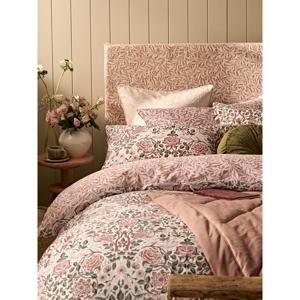 William Morris At Home Rose Brick Pink Sage Duvet Cover Set